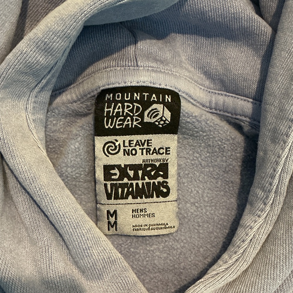 Mountain Hardwear Extra Vitamins x Leave No Trace Hoodie Light Illusion Medium - Picture 2 of 11